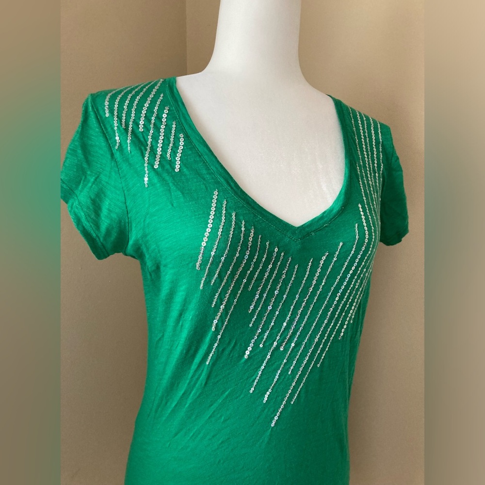 Green Sequin Top